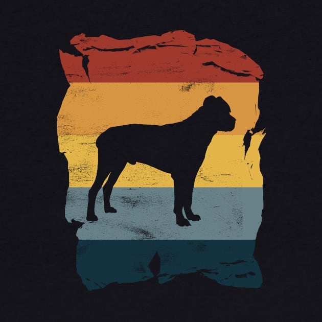 Cane Corso Distressed Vintage Retro Silhouette by DoggyStyles